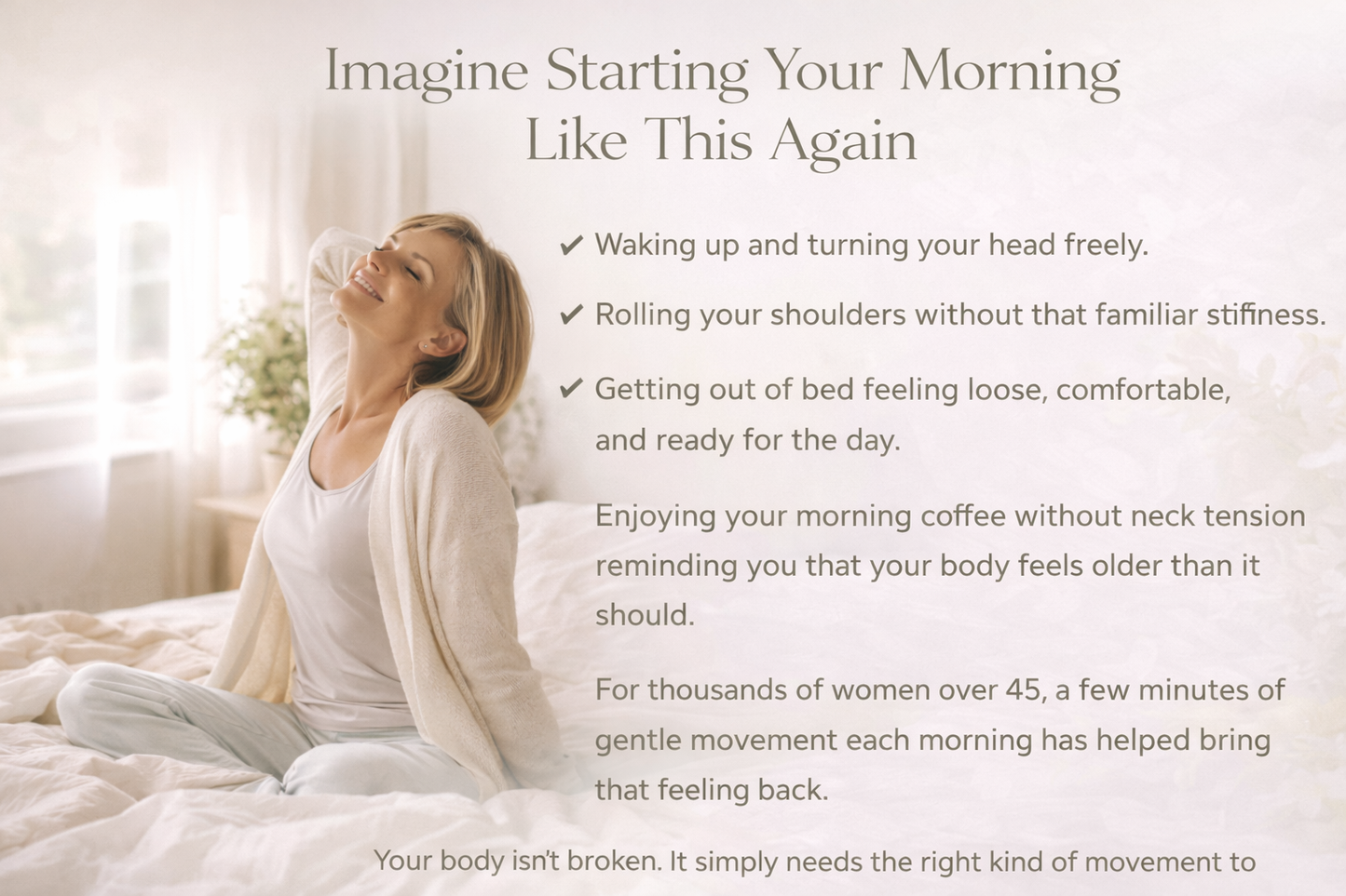 The 10-Minute Morning Neck Reset for Women Over 45