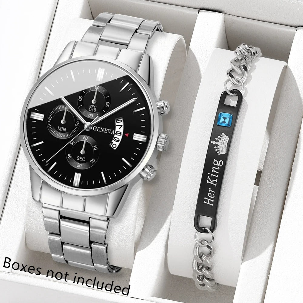 Monarch Executive Stainless Steel Watch