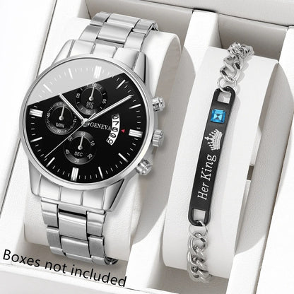 Monarch Executive Stainless Steel Watch